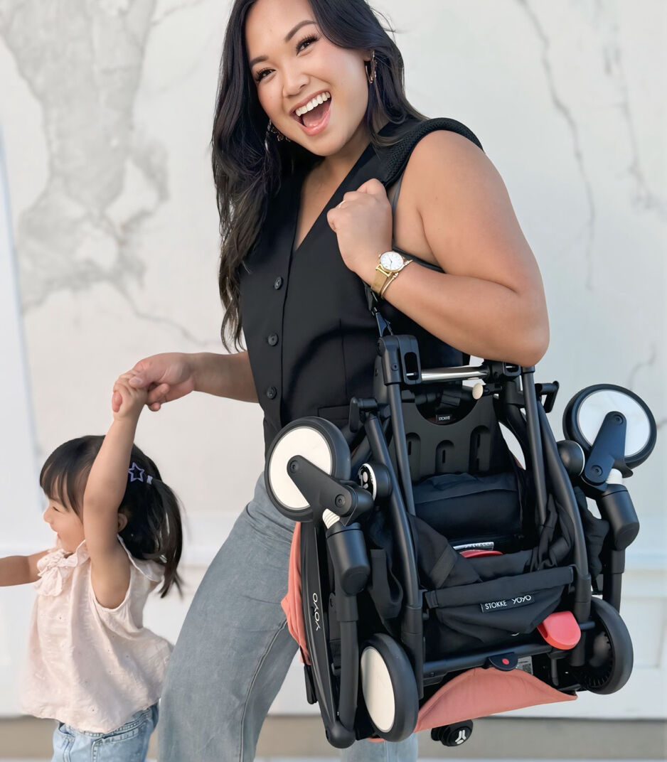 Stokke® YOYO³ stroller from 6 months, Ginger with Black Frame, mainview galery image 4