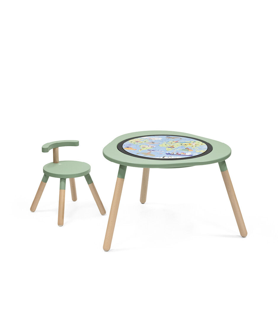 Stokke® MuTable™ Chair and Table with Puzzle "World". 2-sided (accessories).