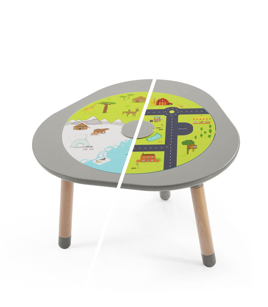 Stokke™ MuTable™ New Dove Grey. Nature and City play board.