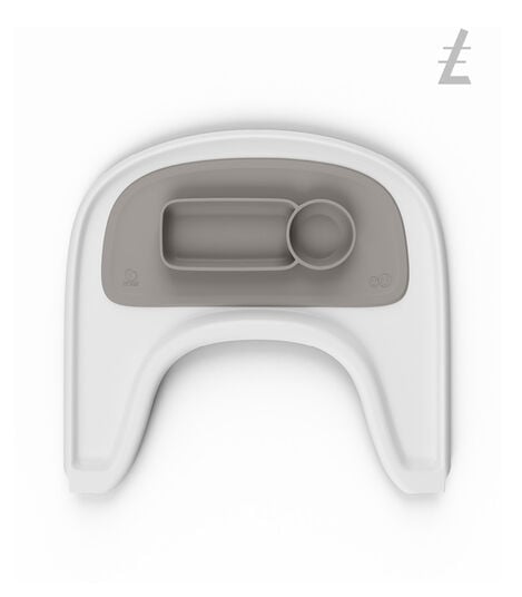 ezpz™ by Stokke™ placemat for Stokke® Tray Soft Grey, Grigio Soft, mainview view 3