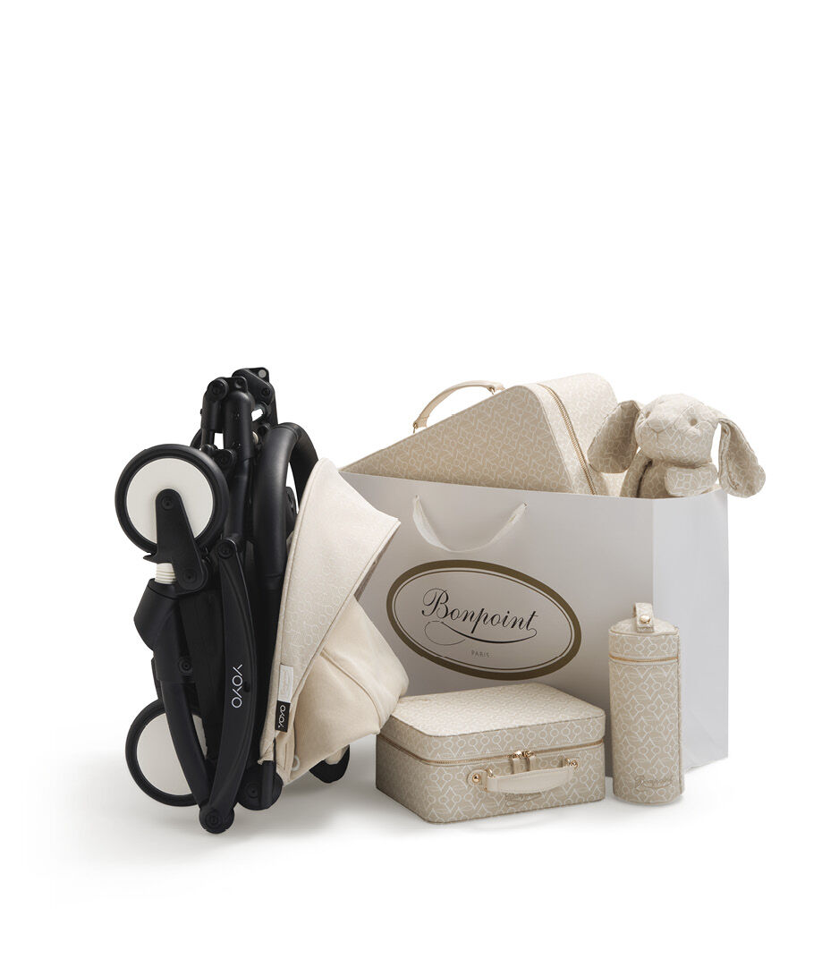 Pinoyoyo2 6+ Bonpoint ブラックフレームレッグレスト付 YOYO® x Bonpoint 6+ Stroller Textile Pack | Stokke | Stokke