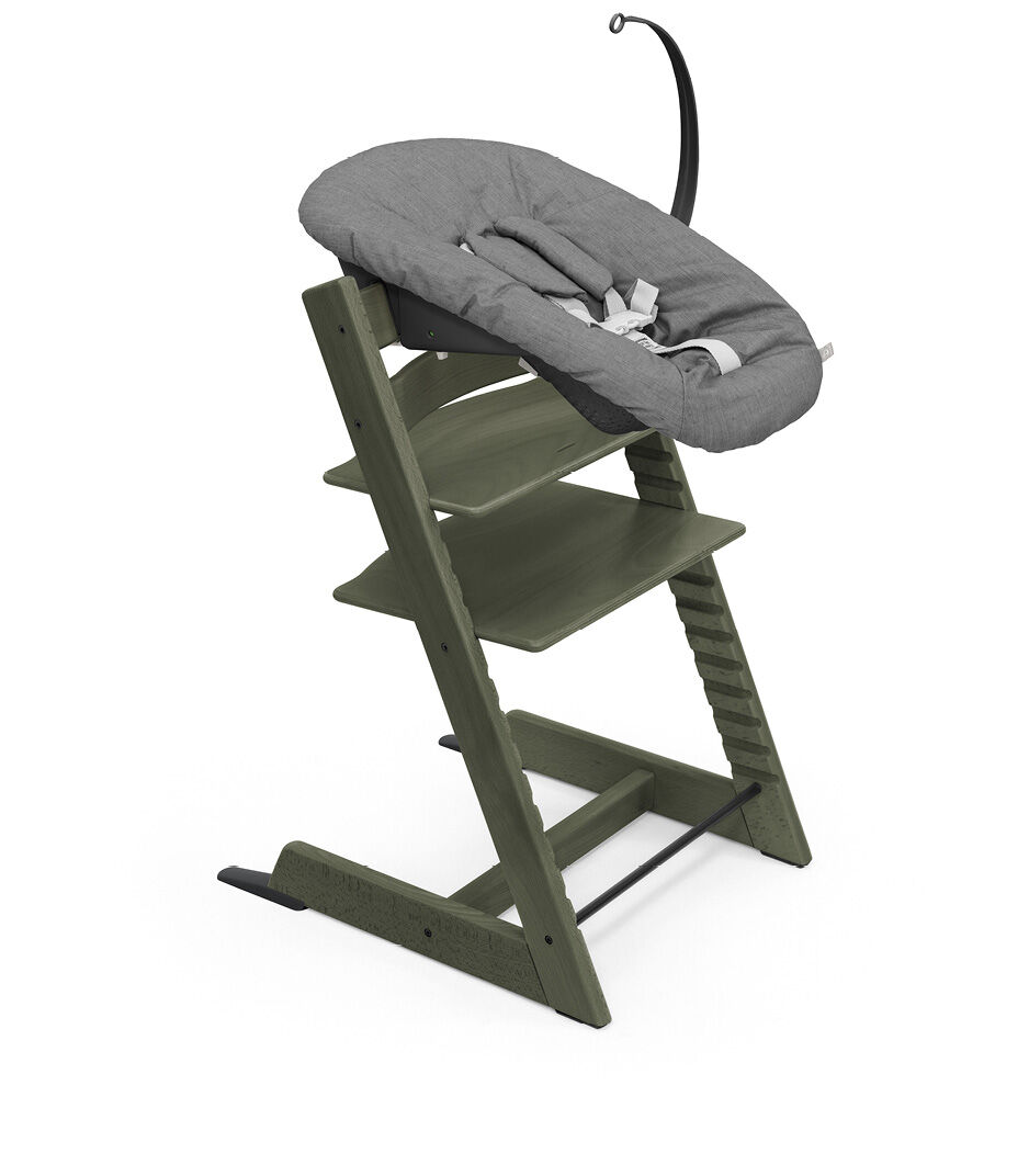 Tripp Trapp® Chair Marble Green Limited Edition, with Newborn Set Black/Anthracite. galery image 7