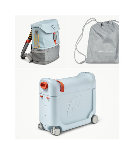 JetKids™ by Stokke® Crew BackPack and BedBox V3, Blue Sky. What's included. view 4