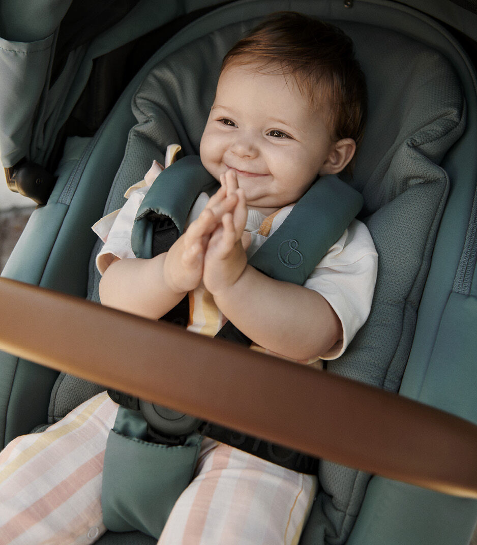 Stokke® Xplory® X Cool Teal, Seat, parent facing Close-up.