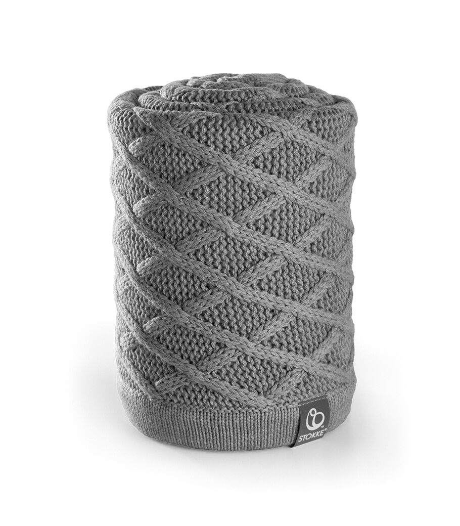 Stokke&reg; Stroller Blanket, Cable Grey.