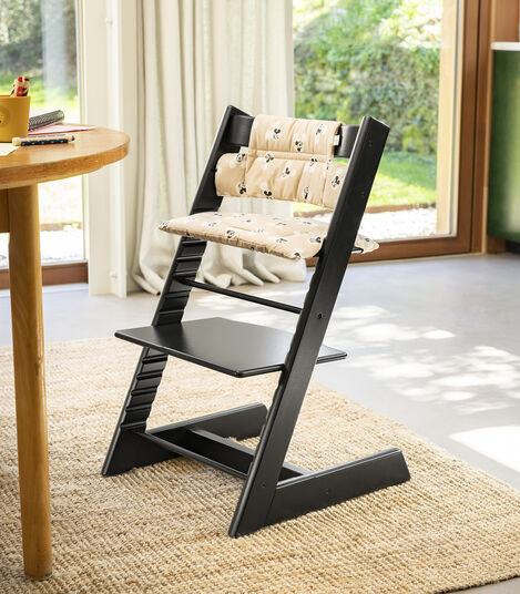 Tripp Trapp® Chair, Black. Disney Mickey Signature cushion. view 2