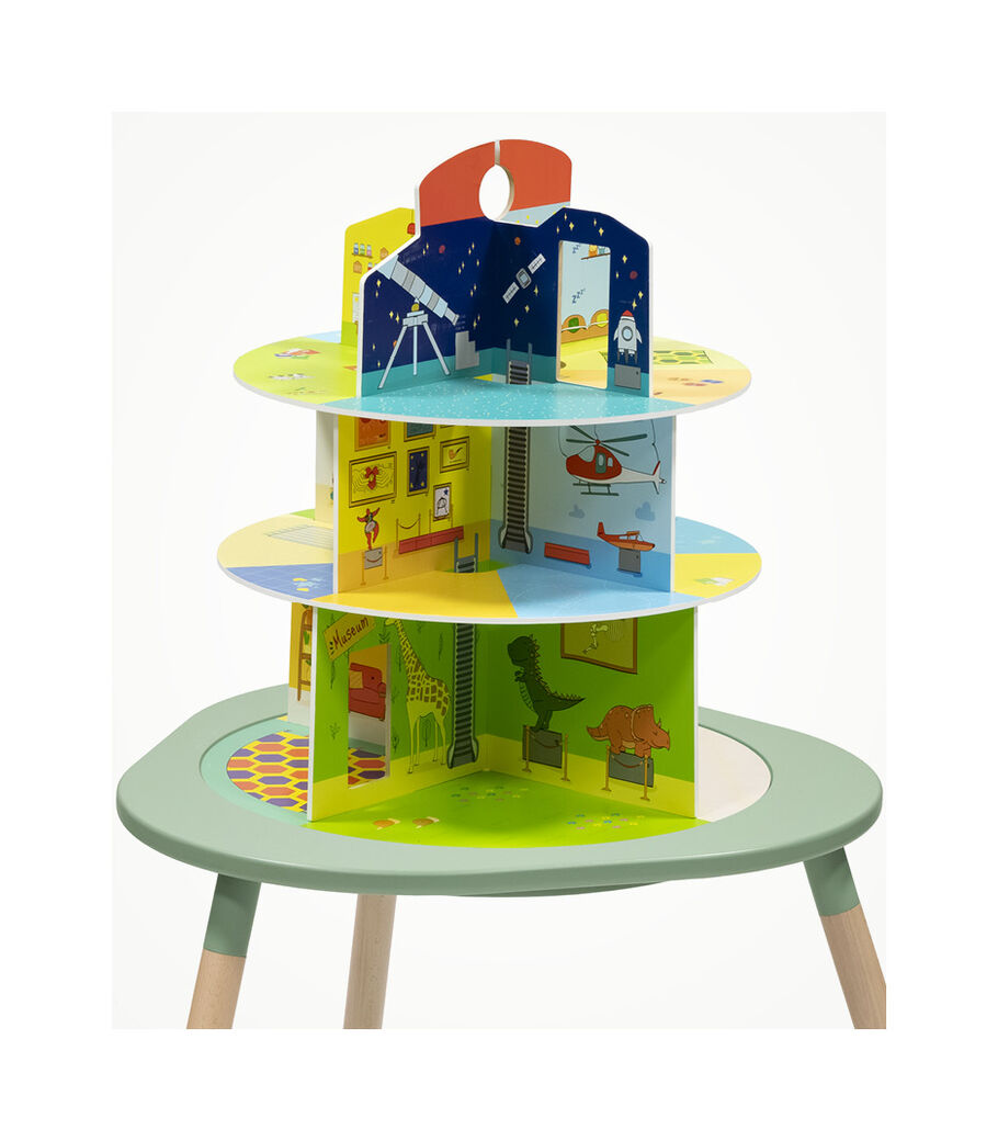 Stokke® MuTable™ Chair and Table with 3-storage Playhouse, scenario 3 (accessories). Detail. view 1