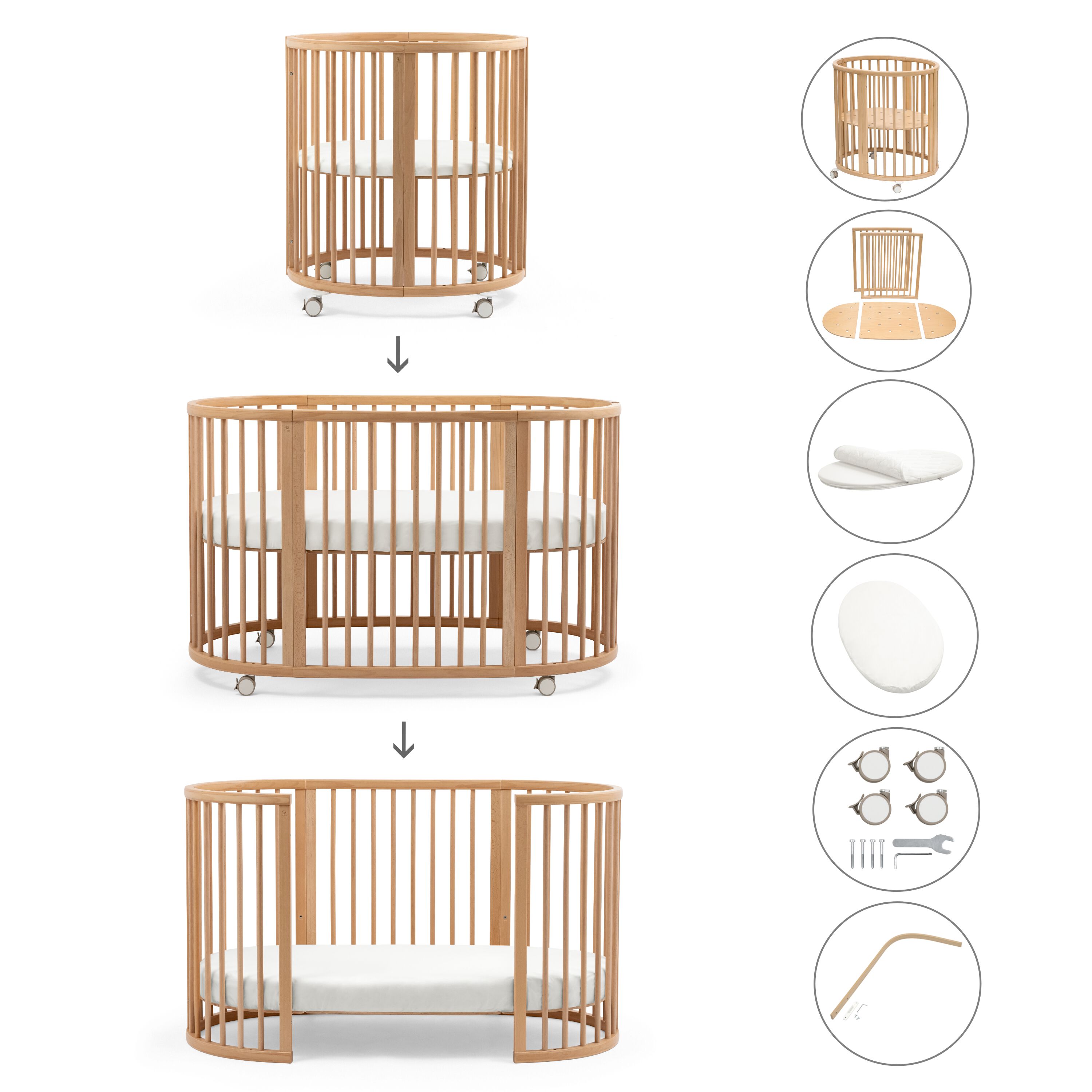Sleepi™ 3-in-1 Bed bundle, , mainview