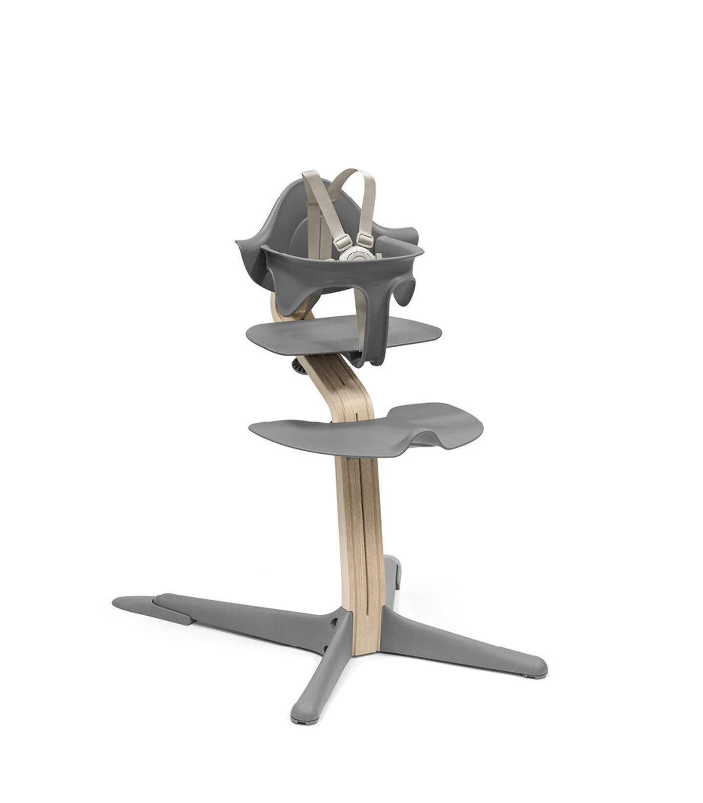 Stokke® Nomi® Grey Natural High Chair Bundle, Grey/Natural, mainview view 1