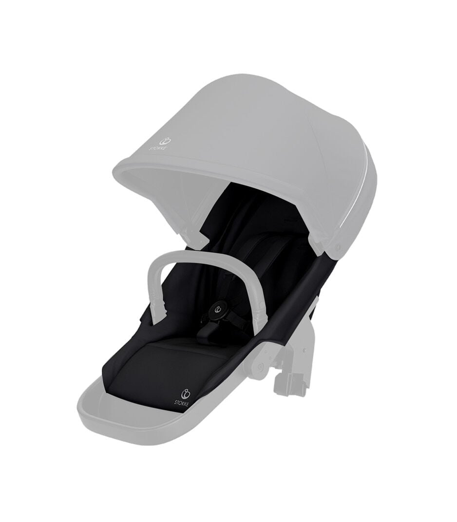 Stokke® Beat seat textile BlackMel wo Can Harness Shpg Baske, Black Melange, mainview