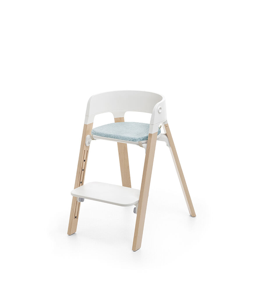 Stokke® Steps™ Natural, with Chair Cushion Jade Twill. view 42