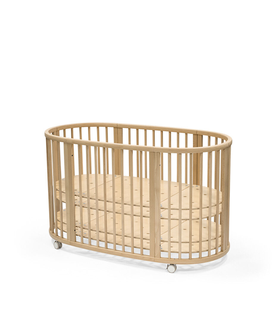 Stokke® Sleepi™ Bed, Natural. All Possible positions for mattress height.
 galery image 4