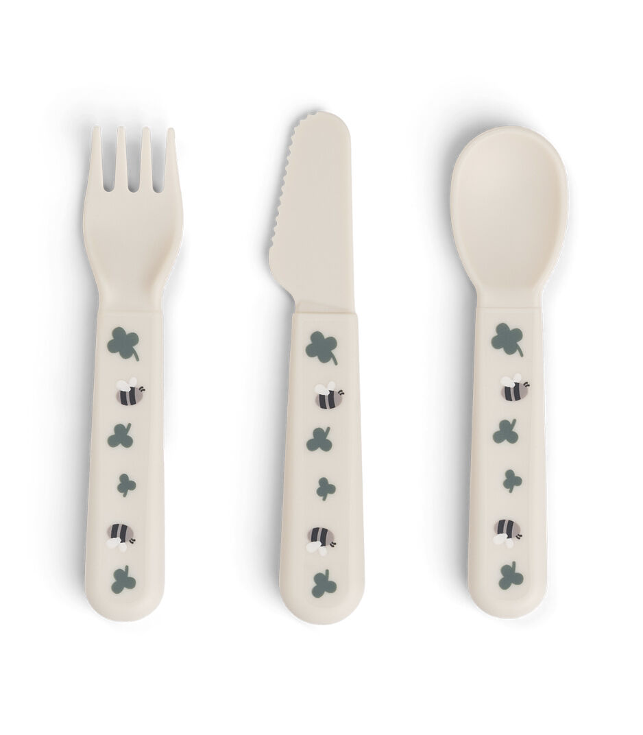 Done by Deer™ Foodie Cutlery Set Tiny Farm, Tiny Farm Sand, mainview