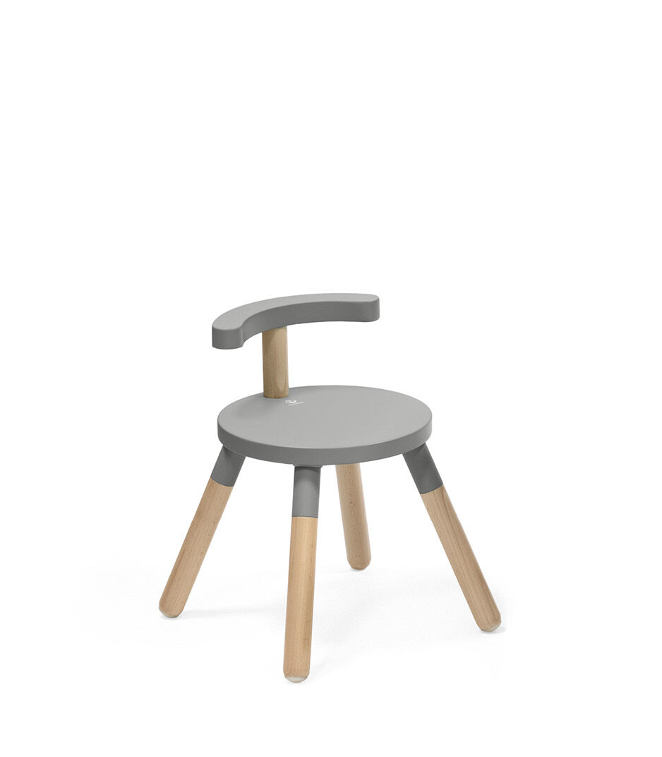 Stokke® MuTable™ Chair Storm Grey with Leg Extension.