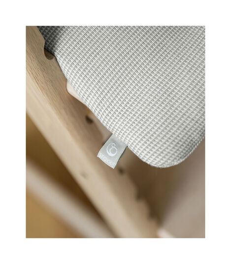 Tripp Trapp® Classic Cushion Nordic Grey on Oak Natural chair view 5