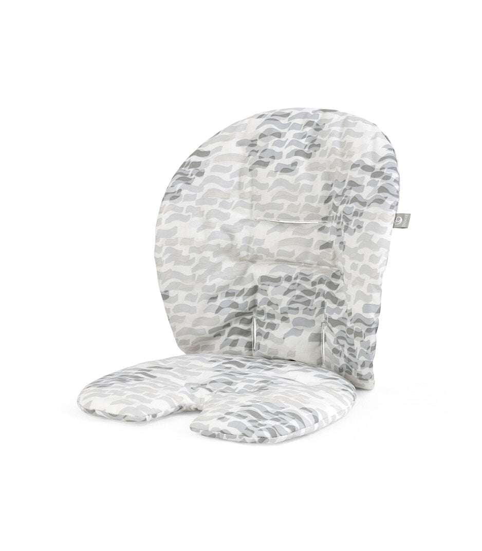 Stokke® Steps™ High Chair Cushion Grey Waves Grey. galery image 1