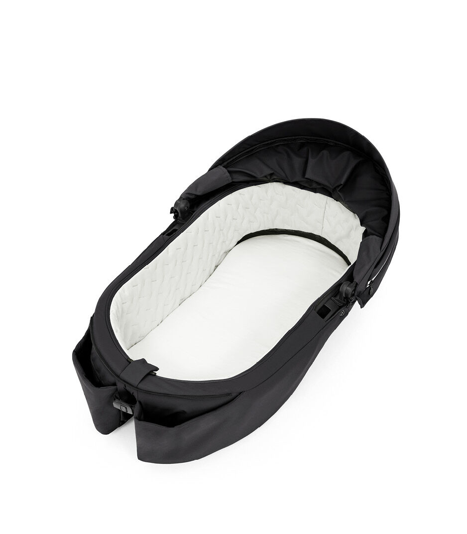 Stokke® Xplory® X Rich Black Carry Cot. Top View.  galery image 7