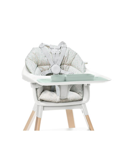 ezpz™ by Stokke™ placemat for Clikk™ Tray Green, Grigio Soft, mainview view 3