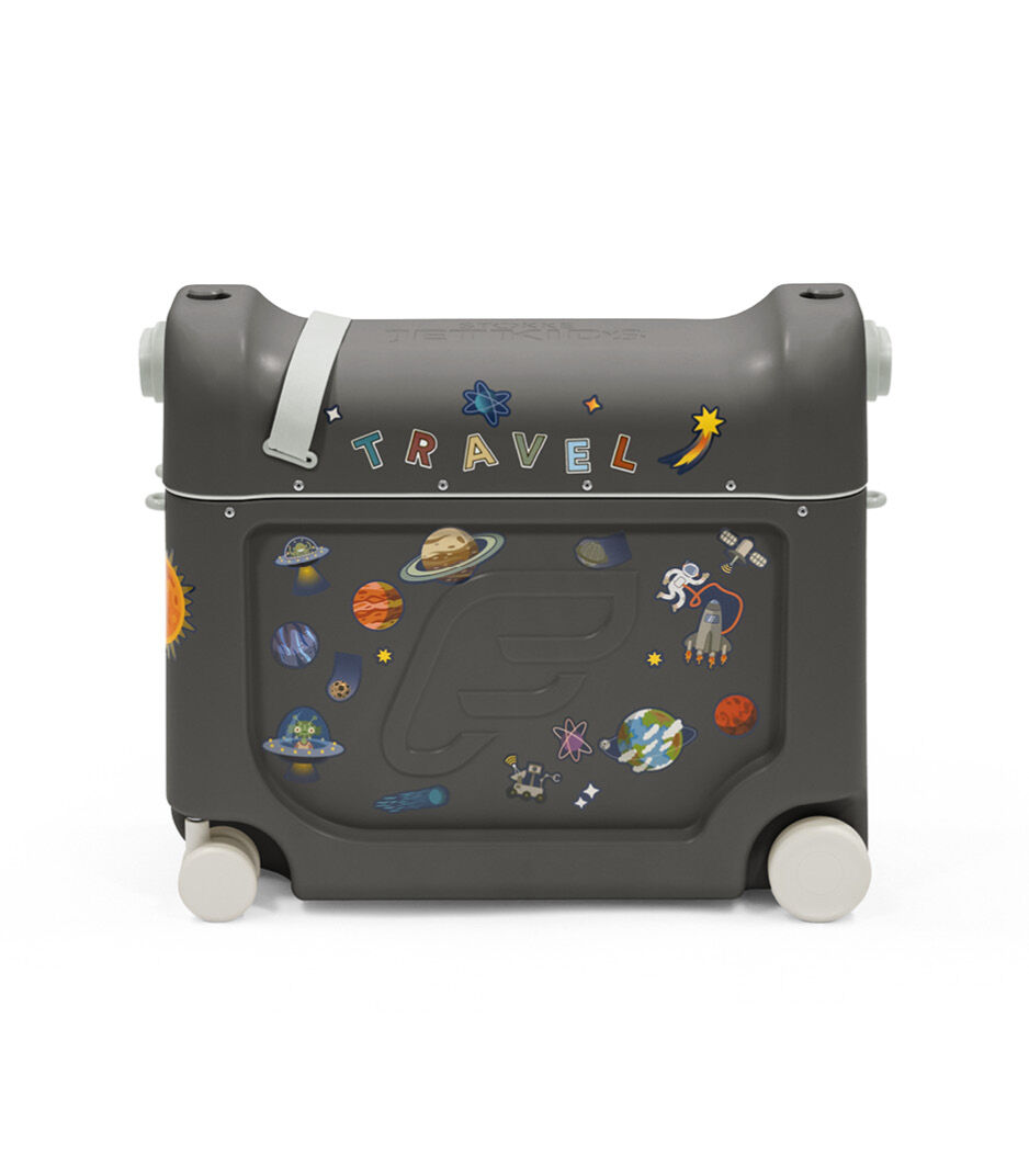 Stokke® JetKids™ BedBox™ V4. Midnight Grey with Sticker set "Star". galery image 2