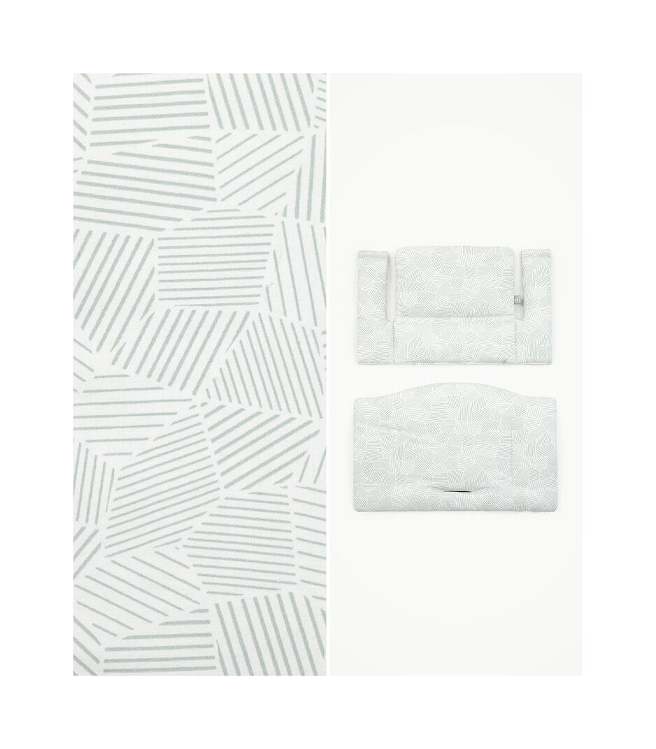 Tripp Trapp® Classic Cushion Mosaic Green. US version. Top view. galery image 1