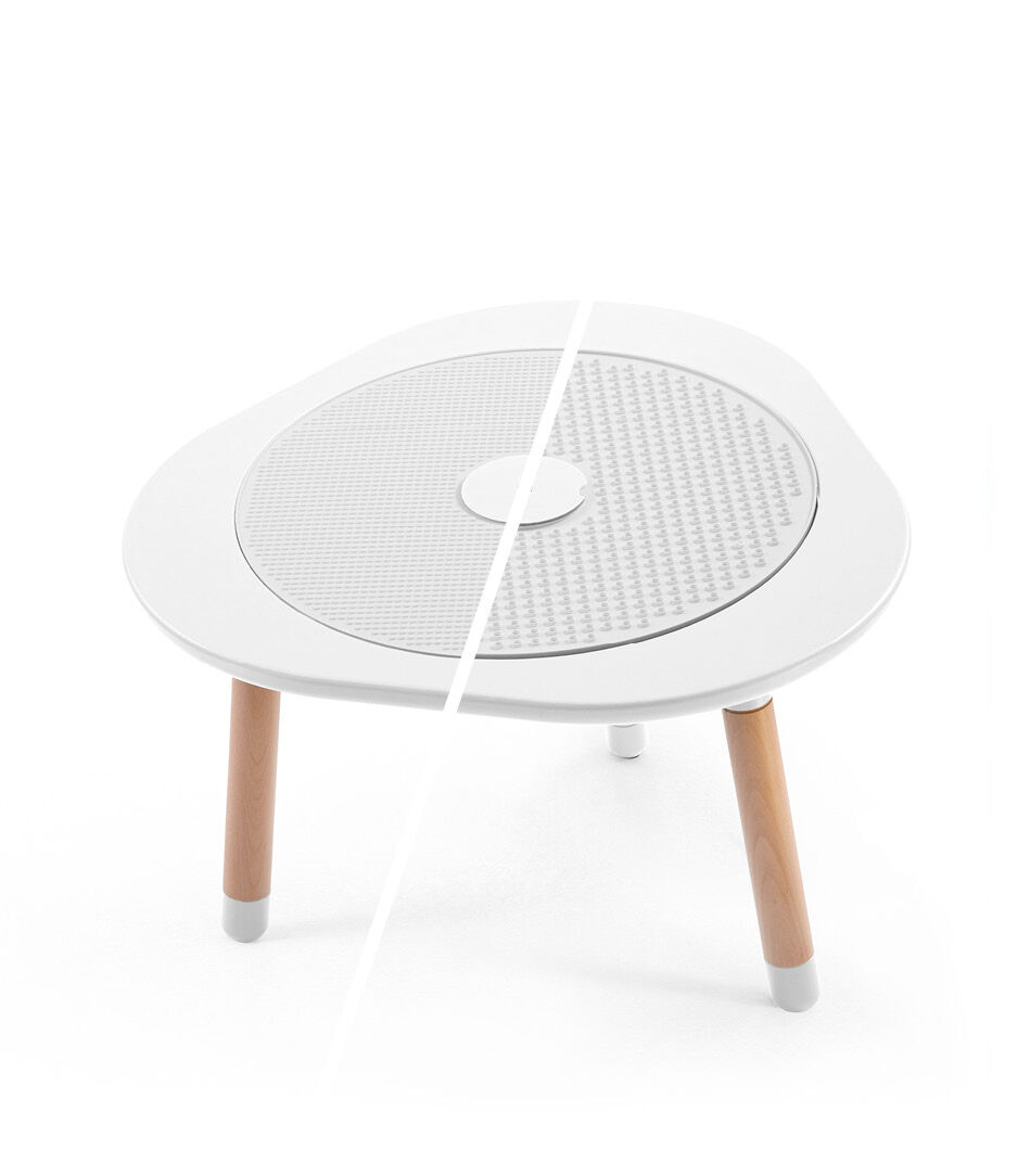 Mesa De Juegos Stokke MuTable Malva - Altura Ajustable Con 4 Tableros De Actividad, Puzle Y Cubierta