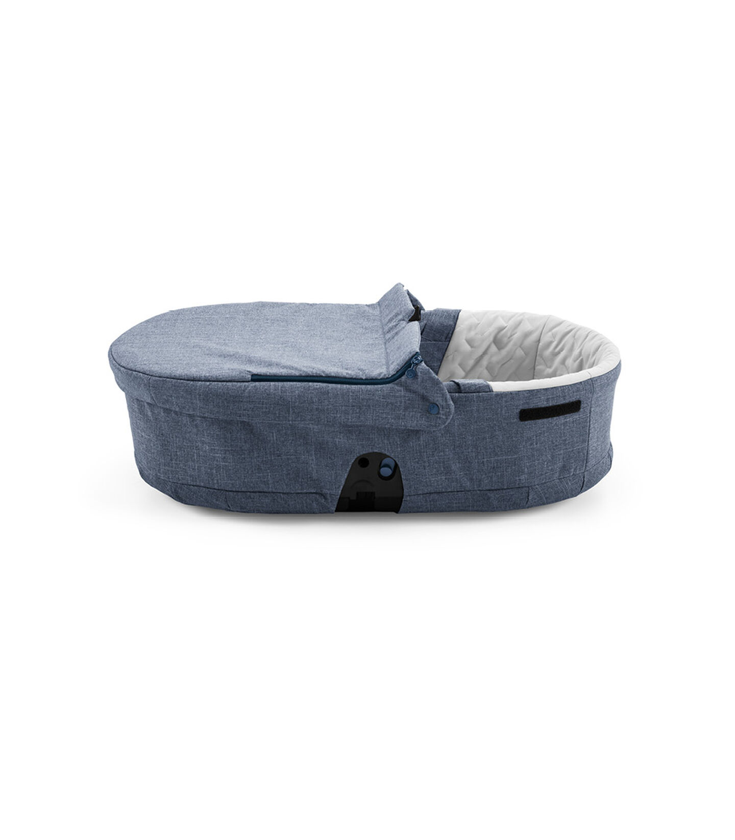 Stokke® Beat Carry Cot Blue Melange, 藍麻色, mainview view 1