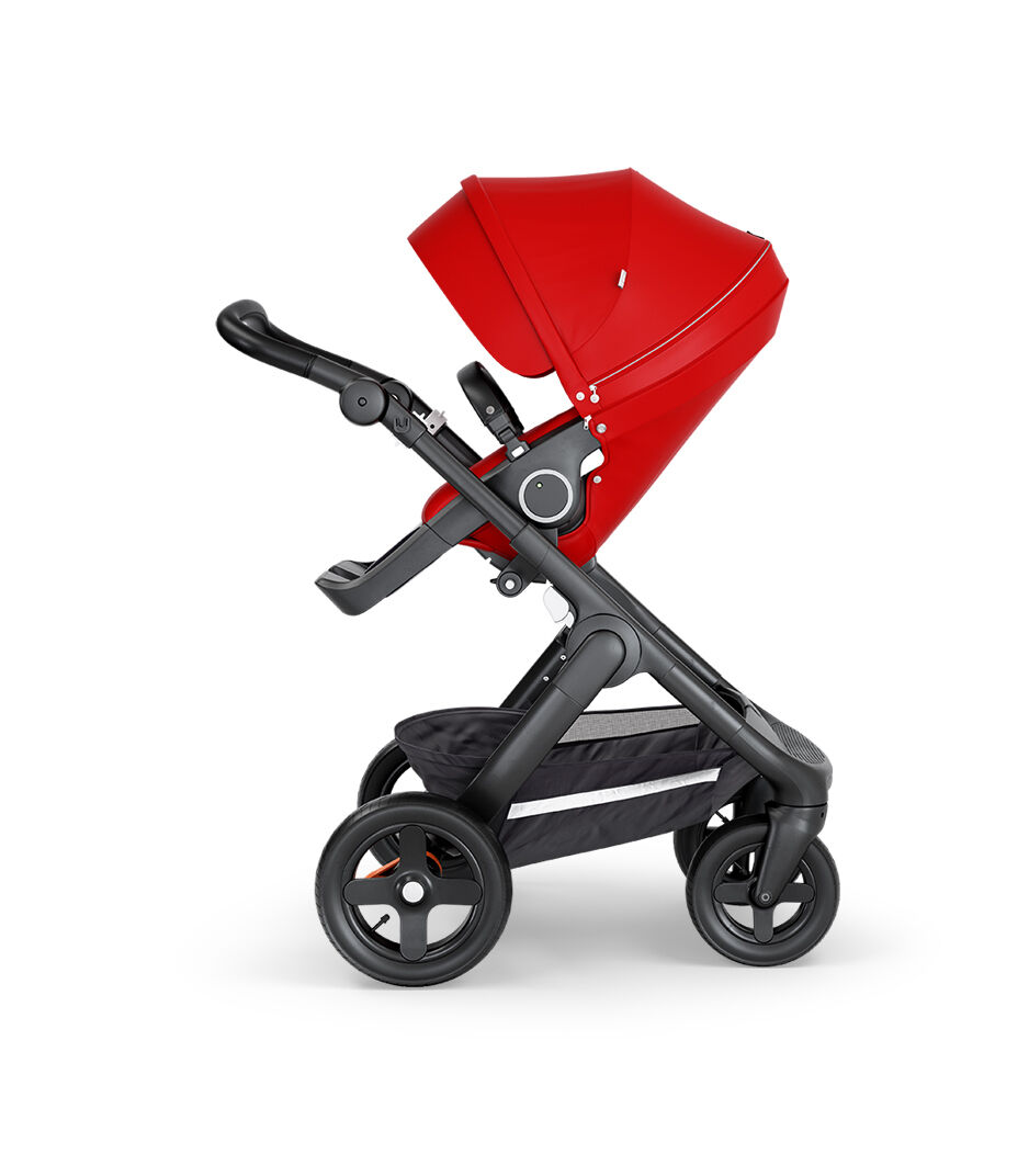 red stroller