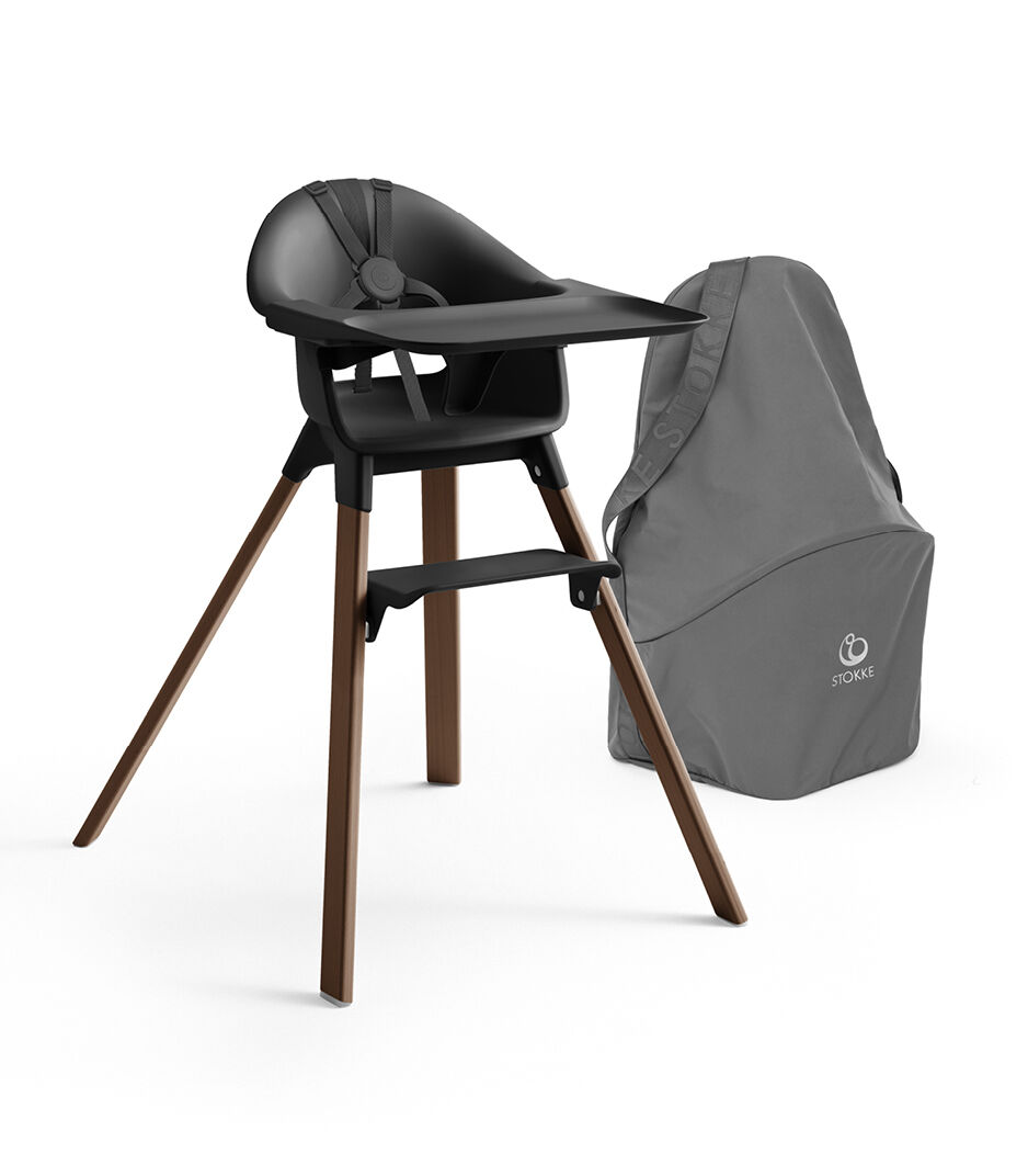 en:Stokke® Clikk™ High Chair Warm Brown/Black with Travel Bag Grey. galery image 11