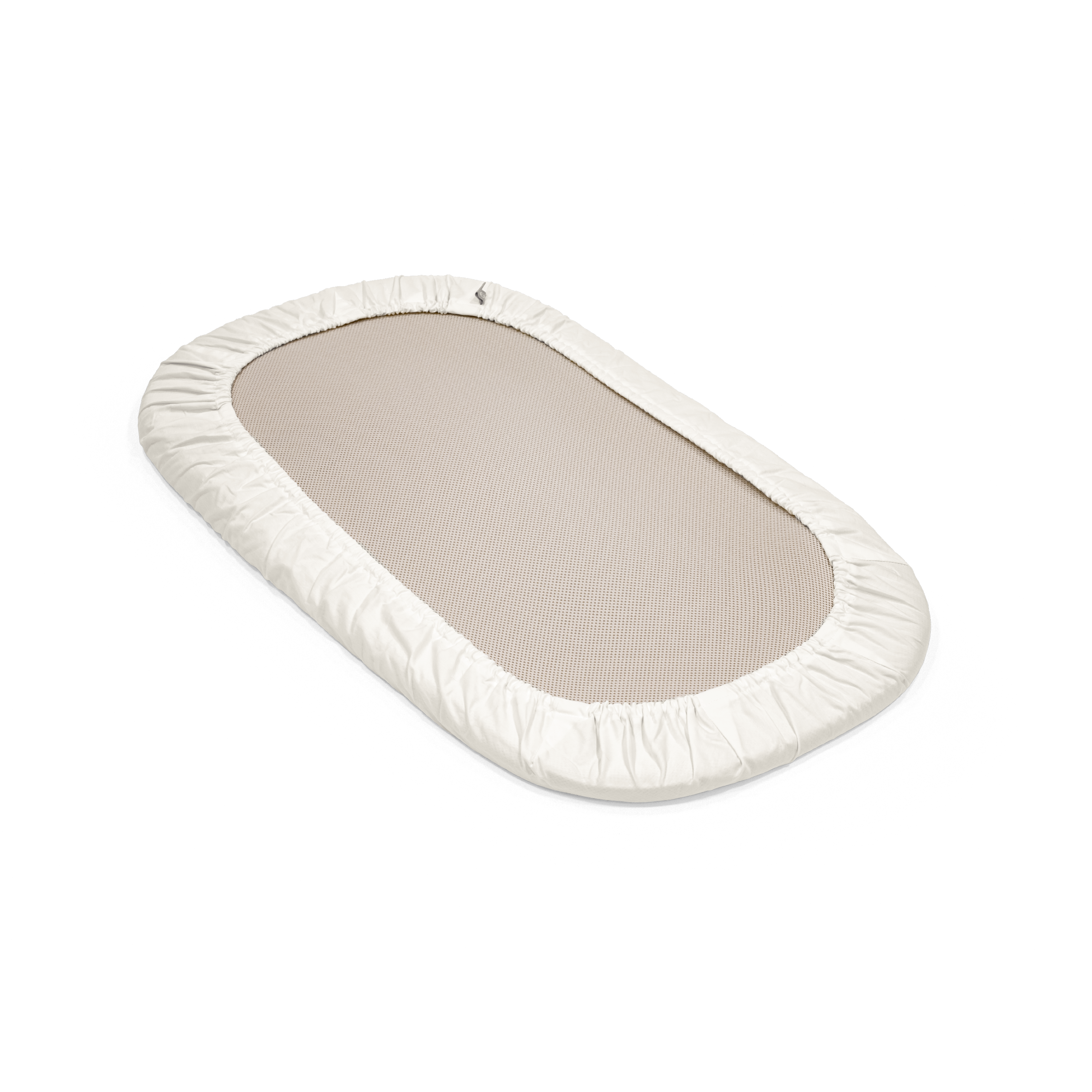 Stokke® Snoozi™ Fitted Sheets, Dandelion Beige / Vanilla Cream, mainview galery image 4