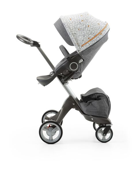 Stokke&reg; Stroller Seat Style Kit Grid with Stokke&reg; Xplory&reg; chassis, Black Melange