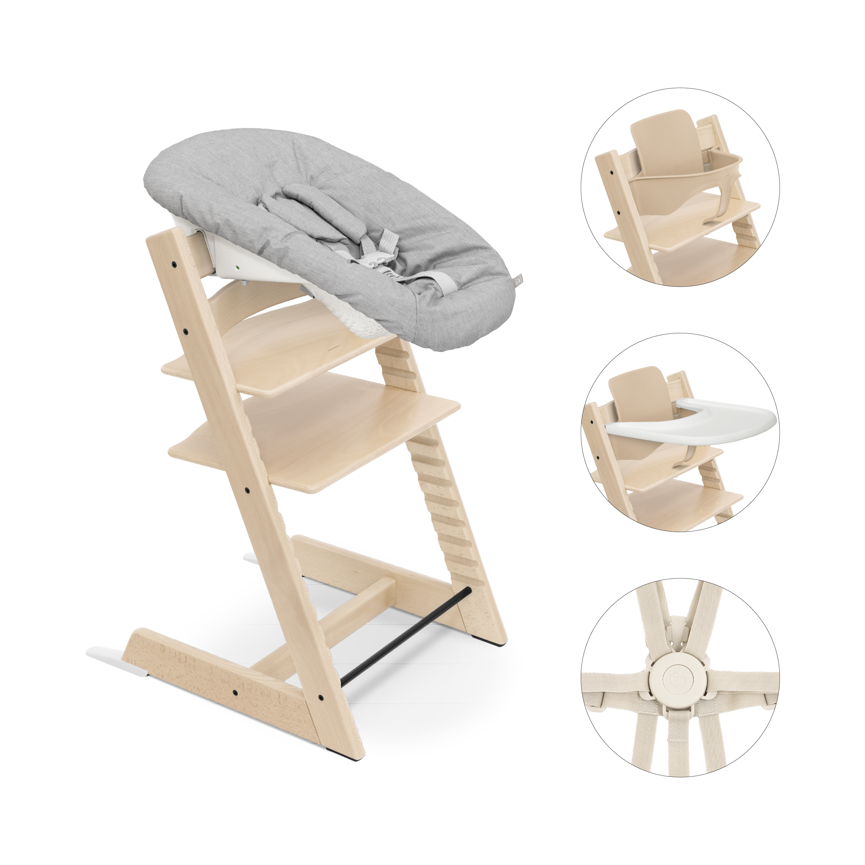 Tripp Trapp® High Chair with Newborn Set and Tray, , mainview galery image 1