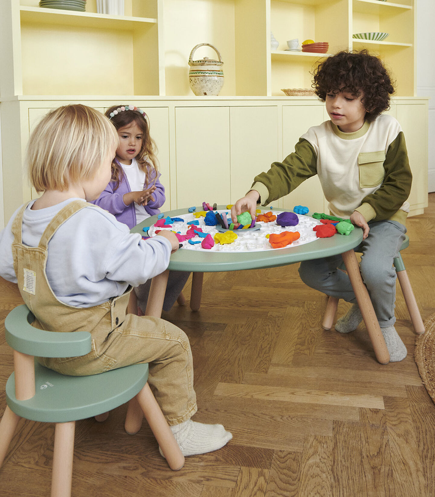 Stokke® MuTable Table and Chair Clover Green. Play Dough Board (accessorie). view 2