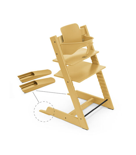 Tripp Trapp® Chair Sunflower Yellow, Beech, with Baby Set. view 3
