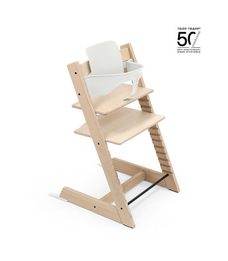 Krzesełko Tripp Trapp® 50. rocznica Jesion naturalny biały, Jesion naturalny biały, mainview view 7