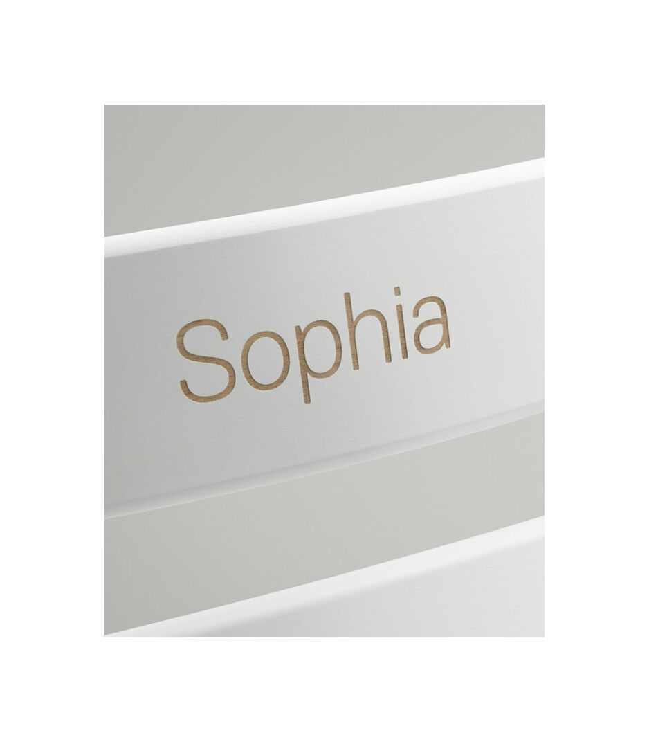 Tripp Trapp® Chair with engraving. White galery image 7