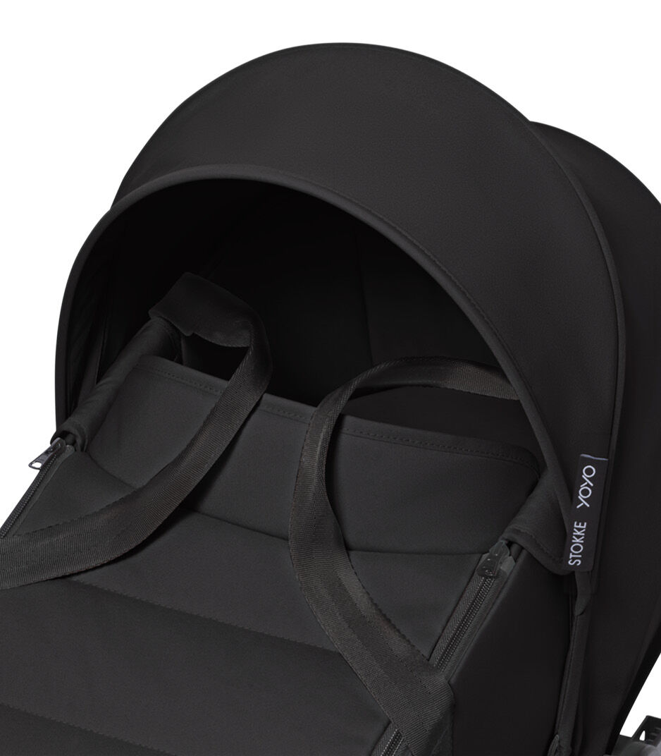 Stokke® YOYO3® Newborn Shell. Black. Close-up. galery image 10