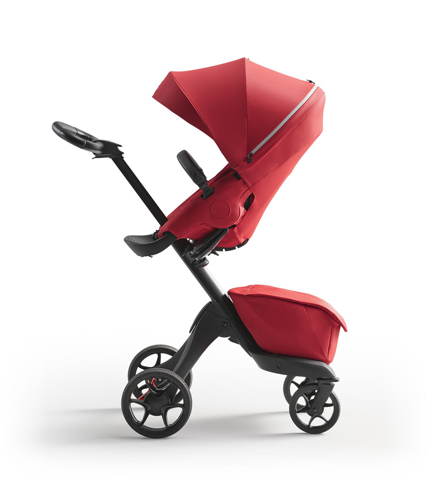 Stokke® Xplory® X Ruby Red Stroller with Seat Parent Facing view 1