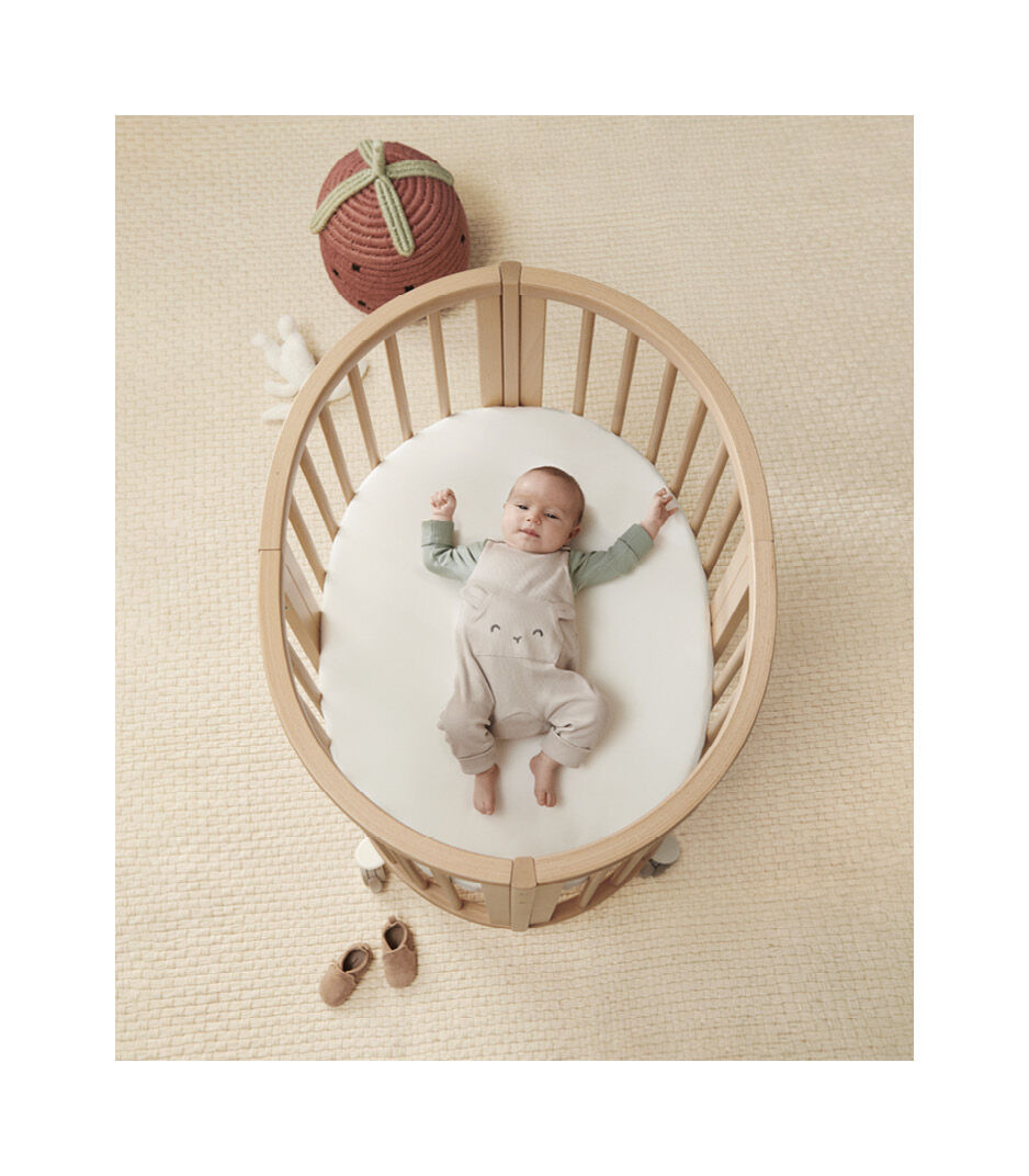Stokke® Sleepi™ Mini V3 Natural with Mattress. Top view. galery image 5