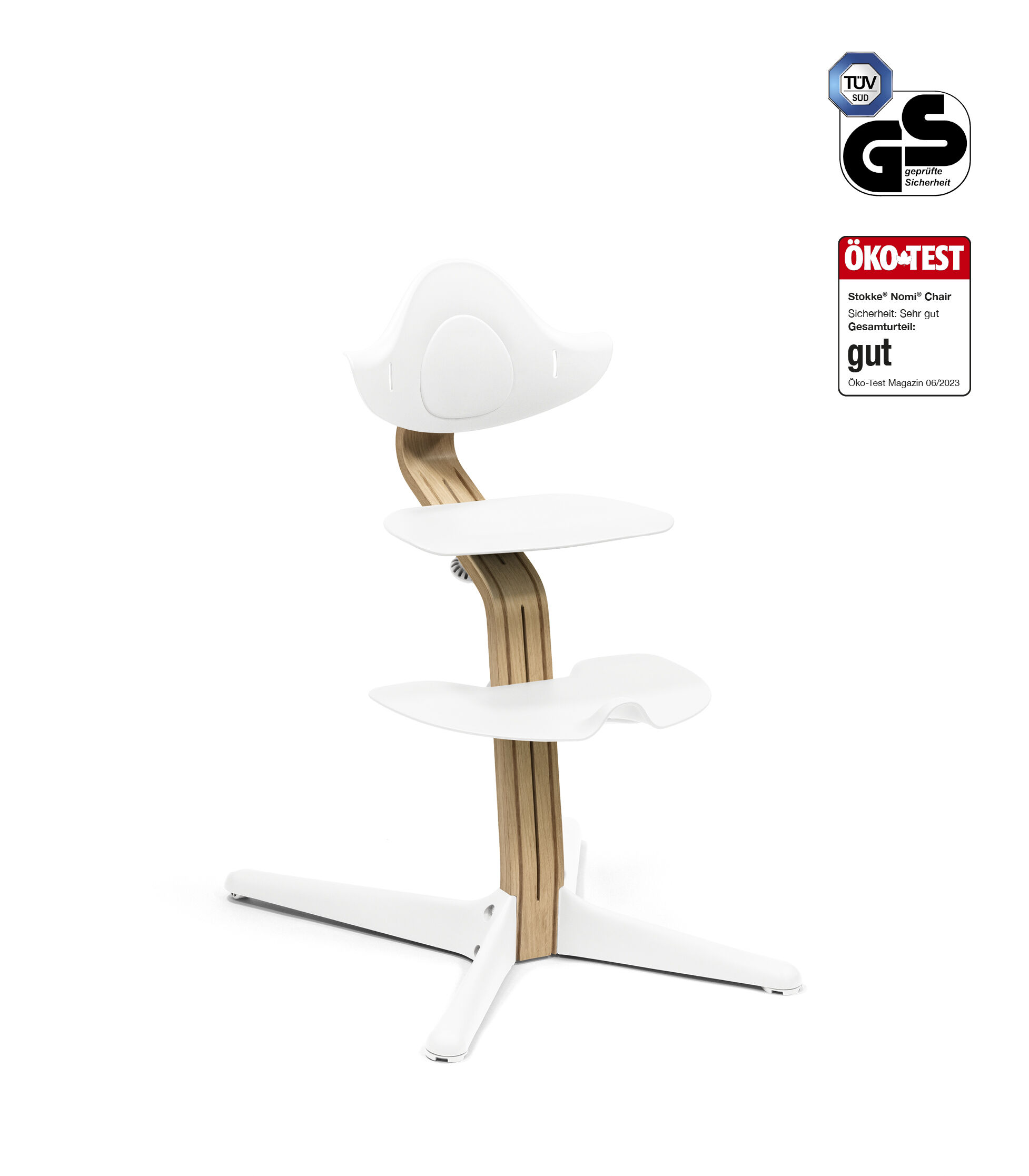 Стул Stokke® Nomi®, Белый, mainview изображение из галереи 1