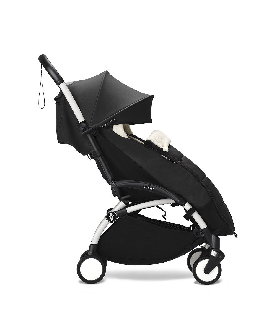 YOYO³ stroller from 6 months, Black with White Frame, mainview galery image 14