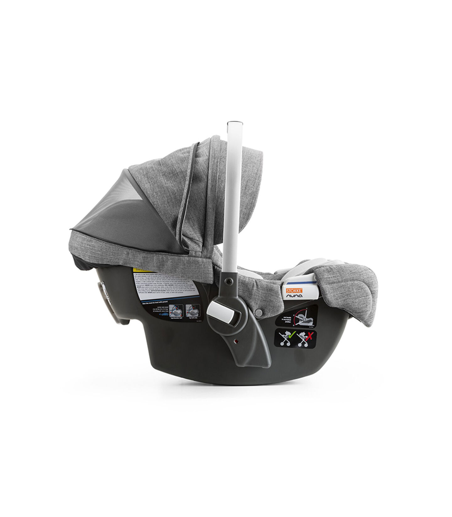 stokke pipa by nuna and base black melange