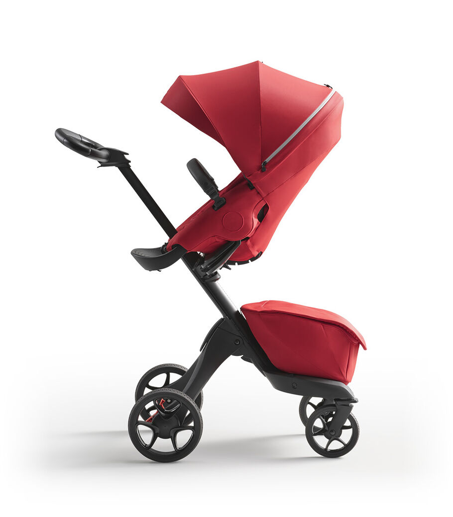Stokke® Xplory® X Ruby Red Stroller with Seat Parent Facing view 4