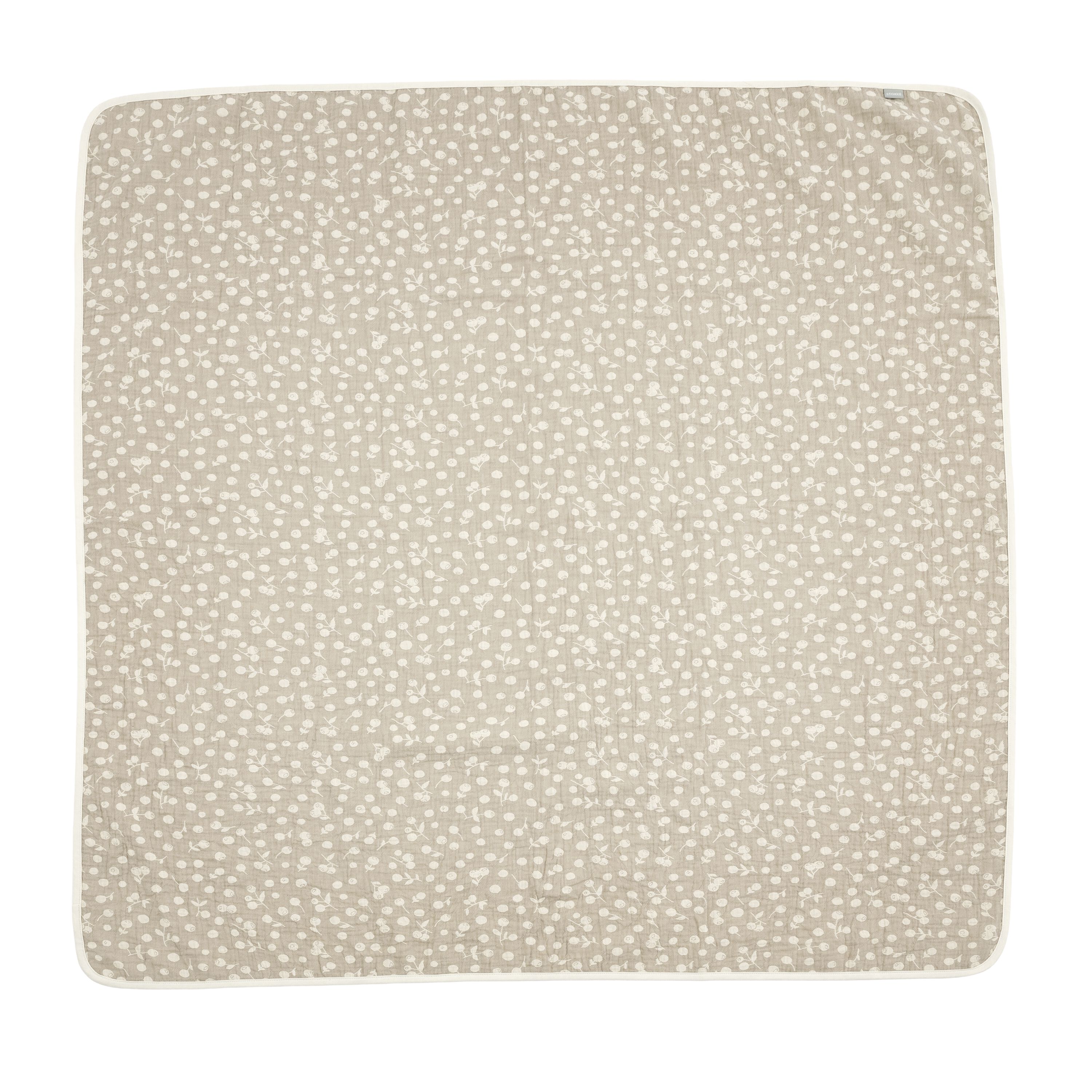 Stokke® Svøpeteppe i musselin 110 x 110 Birch Beige Berries, Birch Beige Berries, mainview