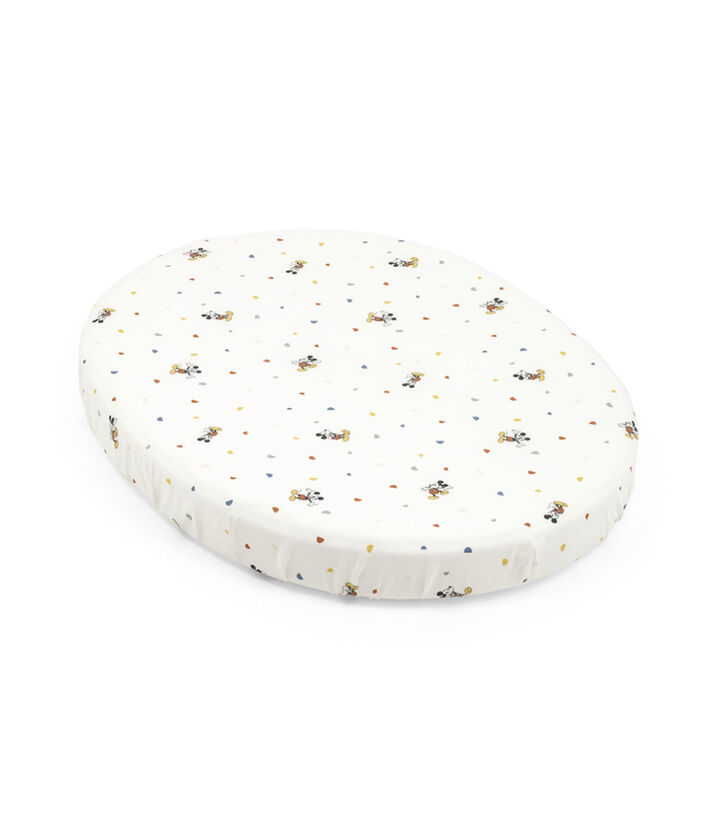 Stokke® Sleepi® Mini Mattress. Fitted Sheet, Disney Mickey Celebration. Limited Edition. view 1