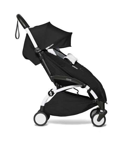 YoYo² Stroller White Frame with Black Textiles, Black, mainview view 9