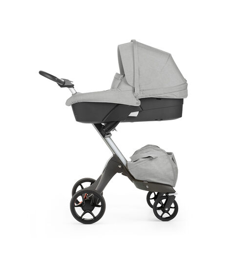 Stokke® Xplory® with Carry Cot, Grey Melange. New wheels 2016. view 5