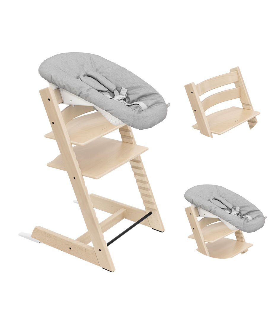 Tripp Trapp® Natural. High chair bundle including Chair and Newborn Set. EMEA variant. galery image 1