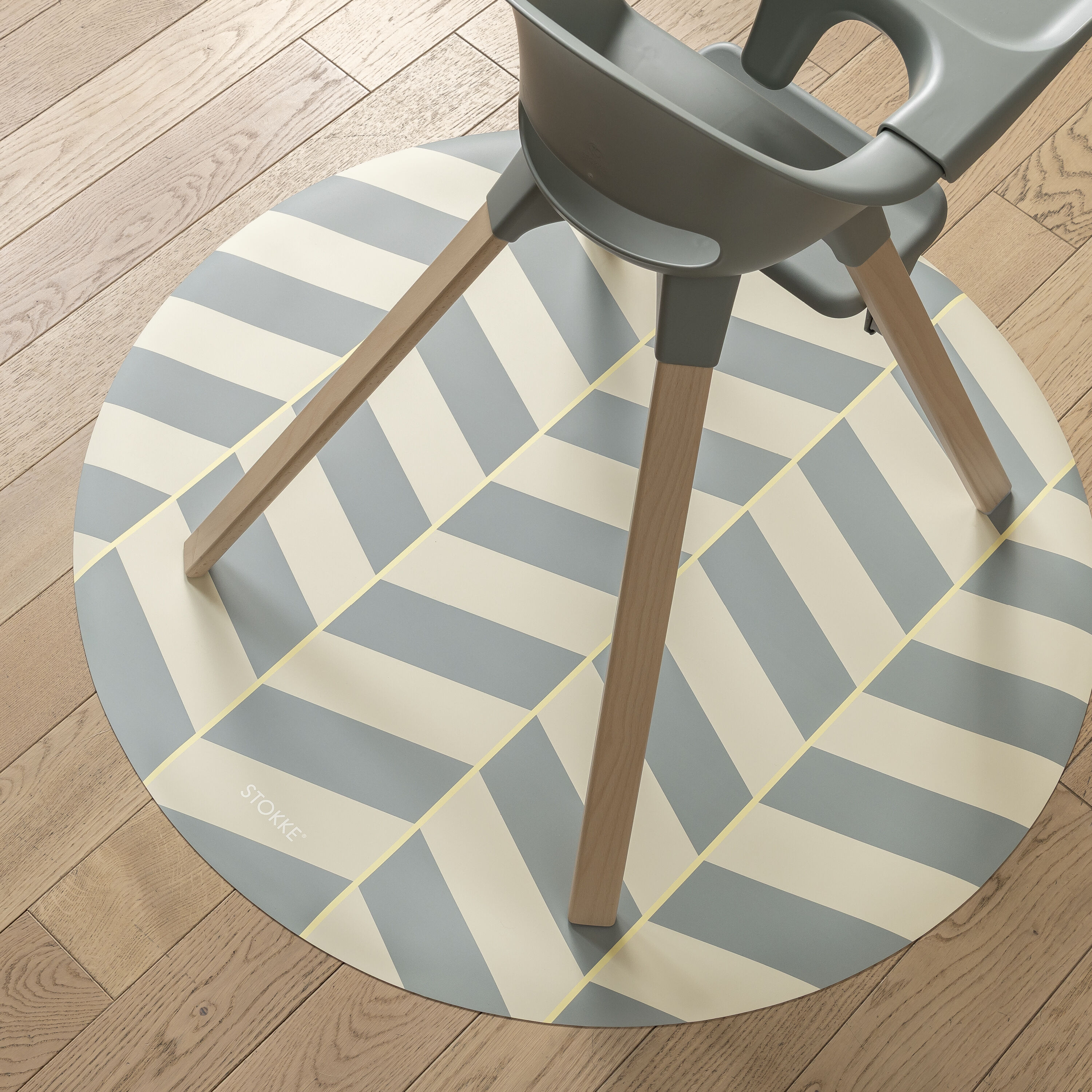 High Chair Mat Scandi Green, Scandi Green, mainview