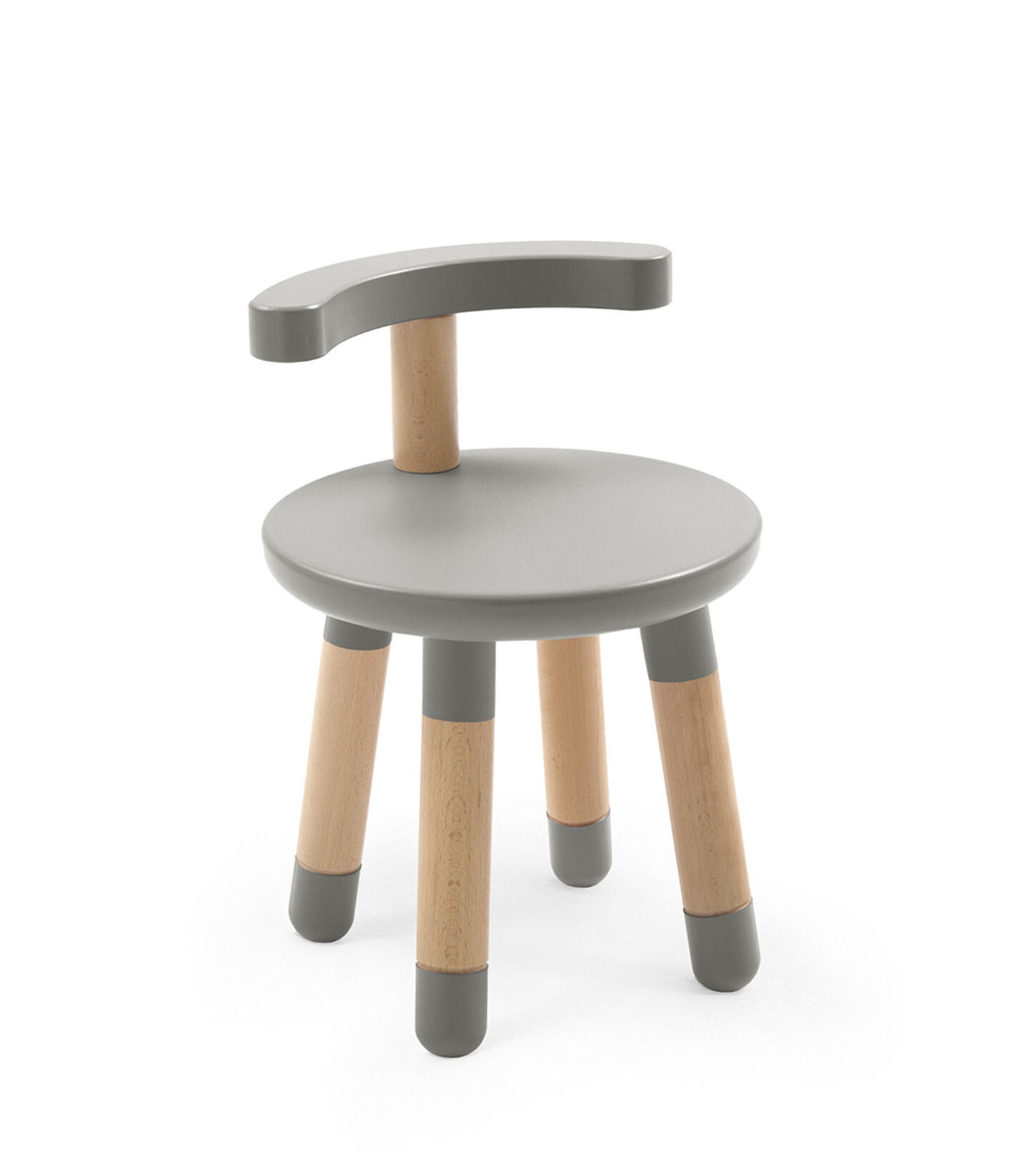 Stokke™ MuTable™ Chair Dove Grey with leg extension. view 2