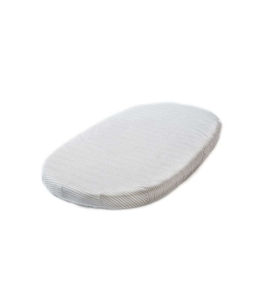 Stokke® Sleepi™ Bed Fitted Sheet by PEHR. Stripped Away Pebbles. US. view 6